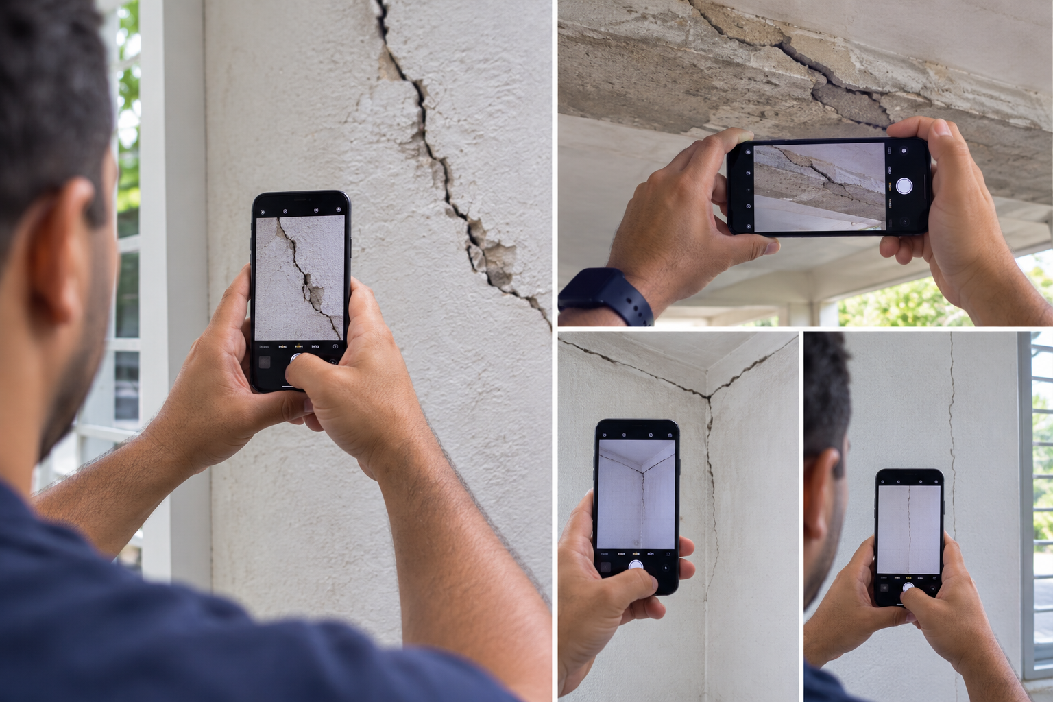 Guía visual de fisuras y daños estructurales post-sismo